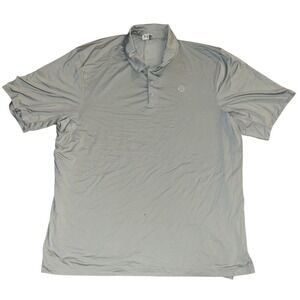 Lululemon snap front performance greenish Grey Short Sleeve Polo Shirt
